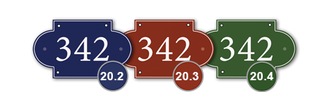 Домовой знак 20_1 табличка стеклоэмаль