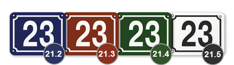 Домовой знак 21 табличка стеклоэмаль